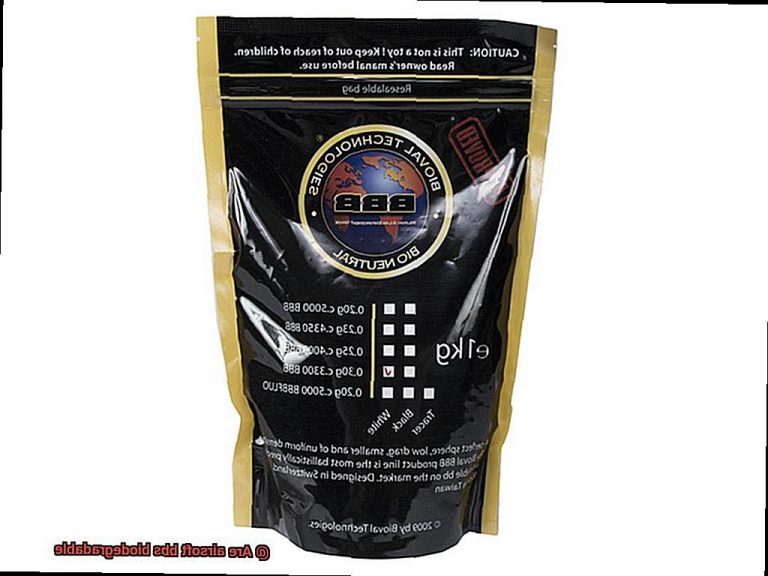Are airsoft bbs biodegradable?