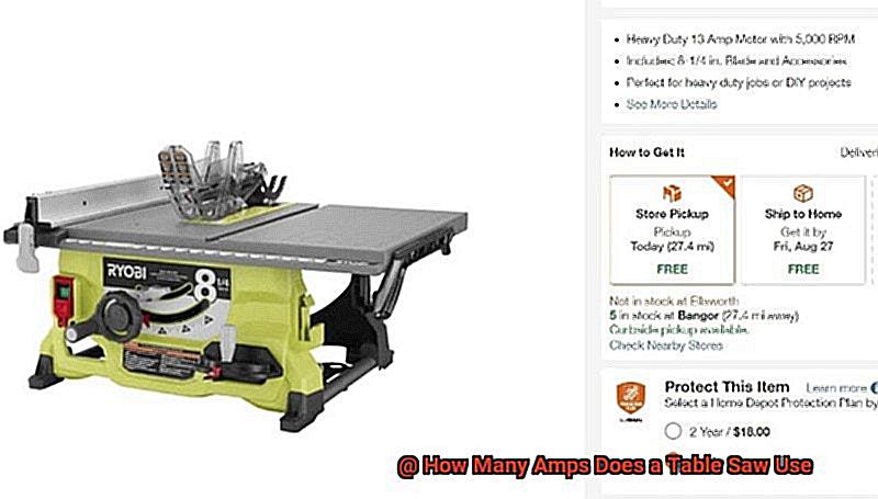 How Many Amps Does a Table Saw Use-4