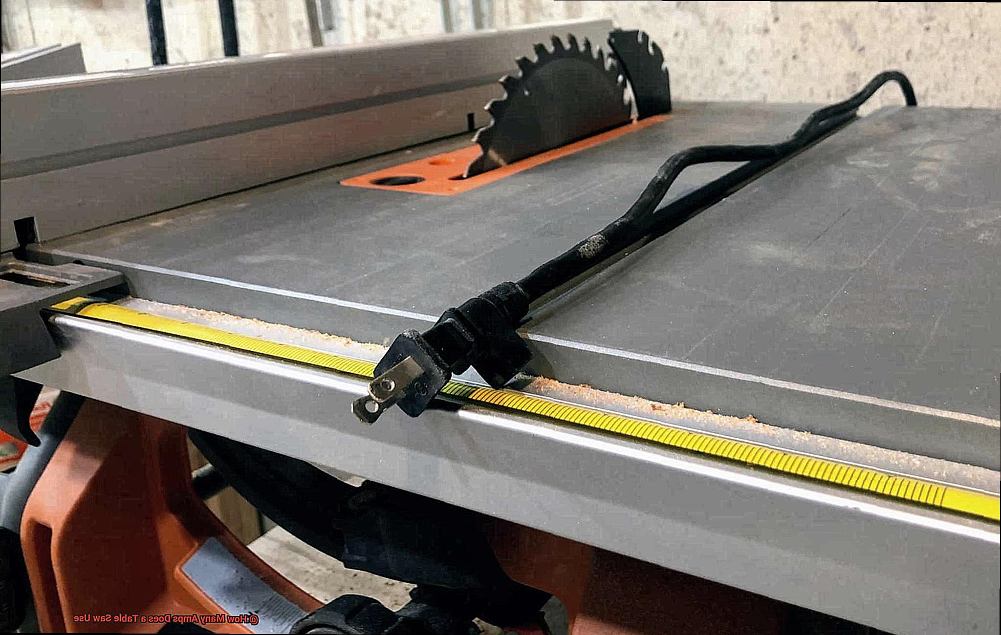 How Many Amps Does a Table Saw Use-5