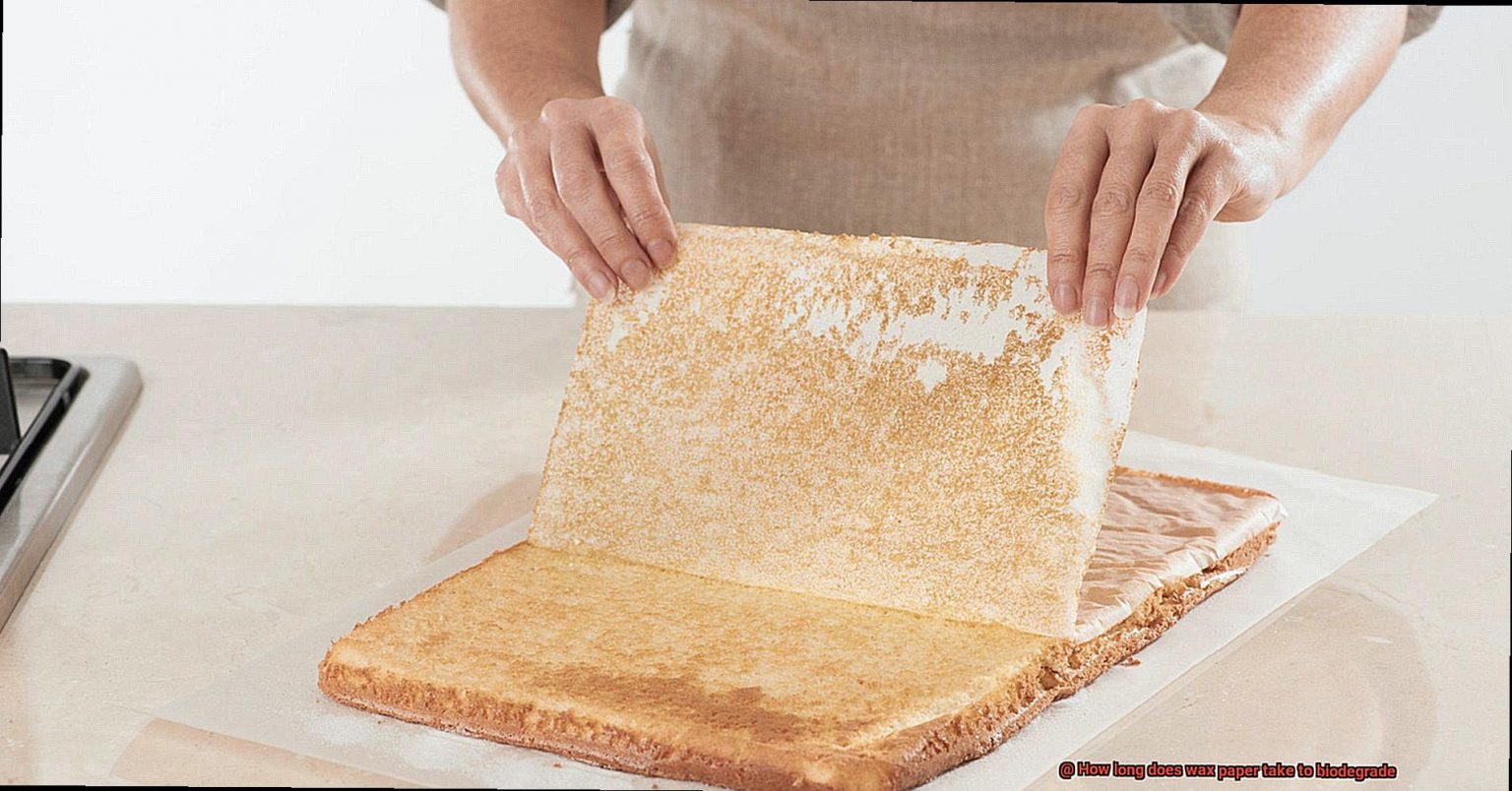 How long does wax paper take to biodegrade?