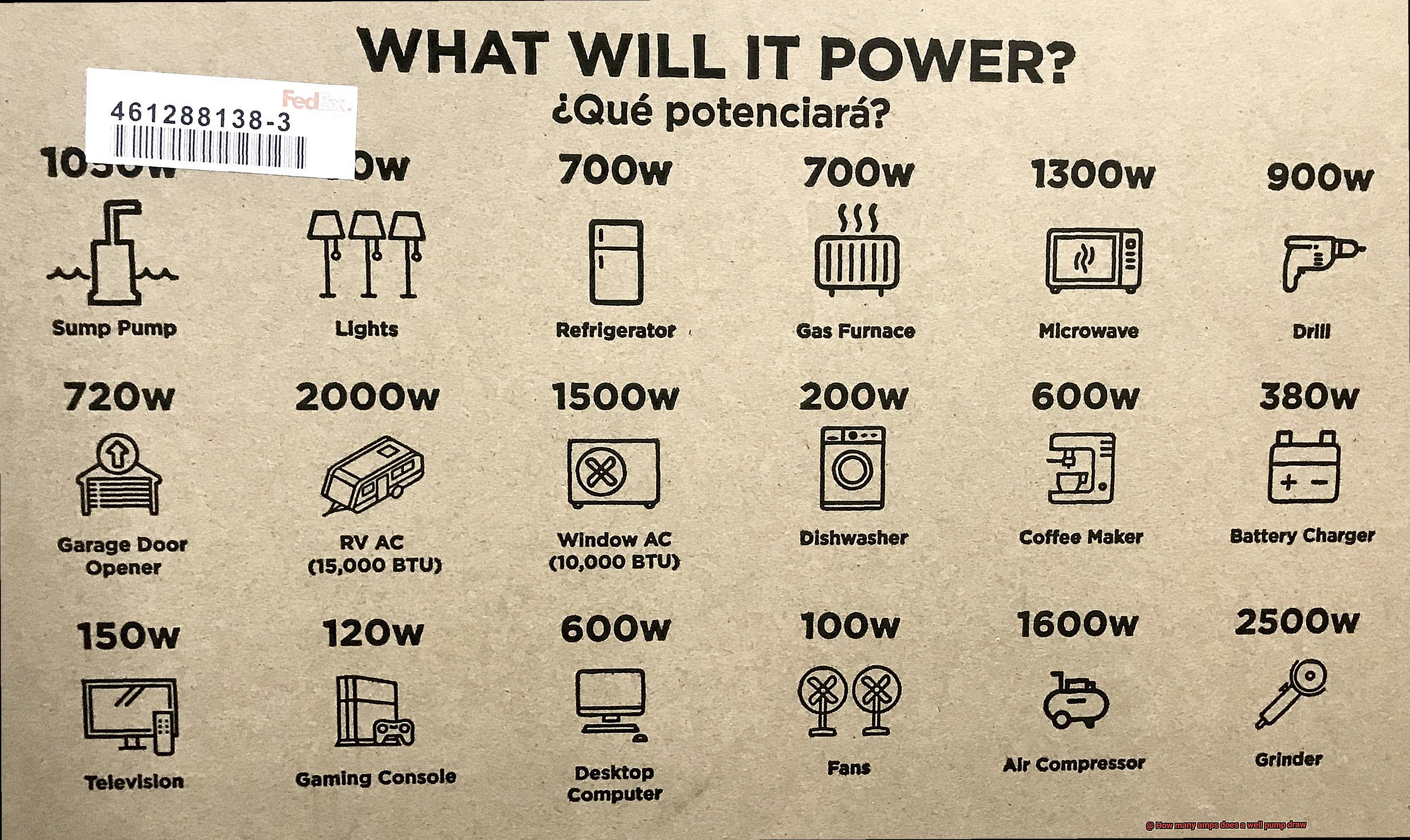 How many amps does a well pump draw-2