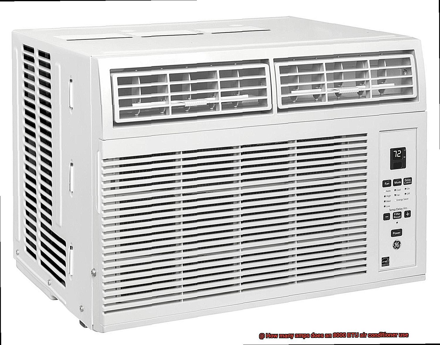How many amps does an 8000 BTU air conditioner use?