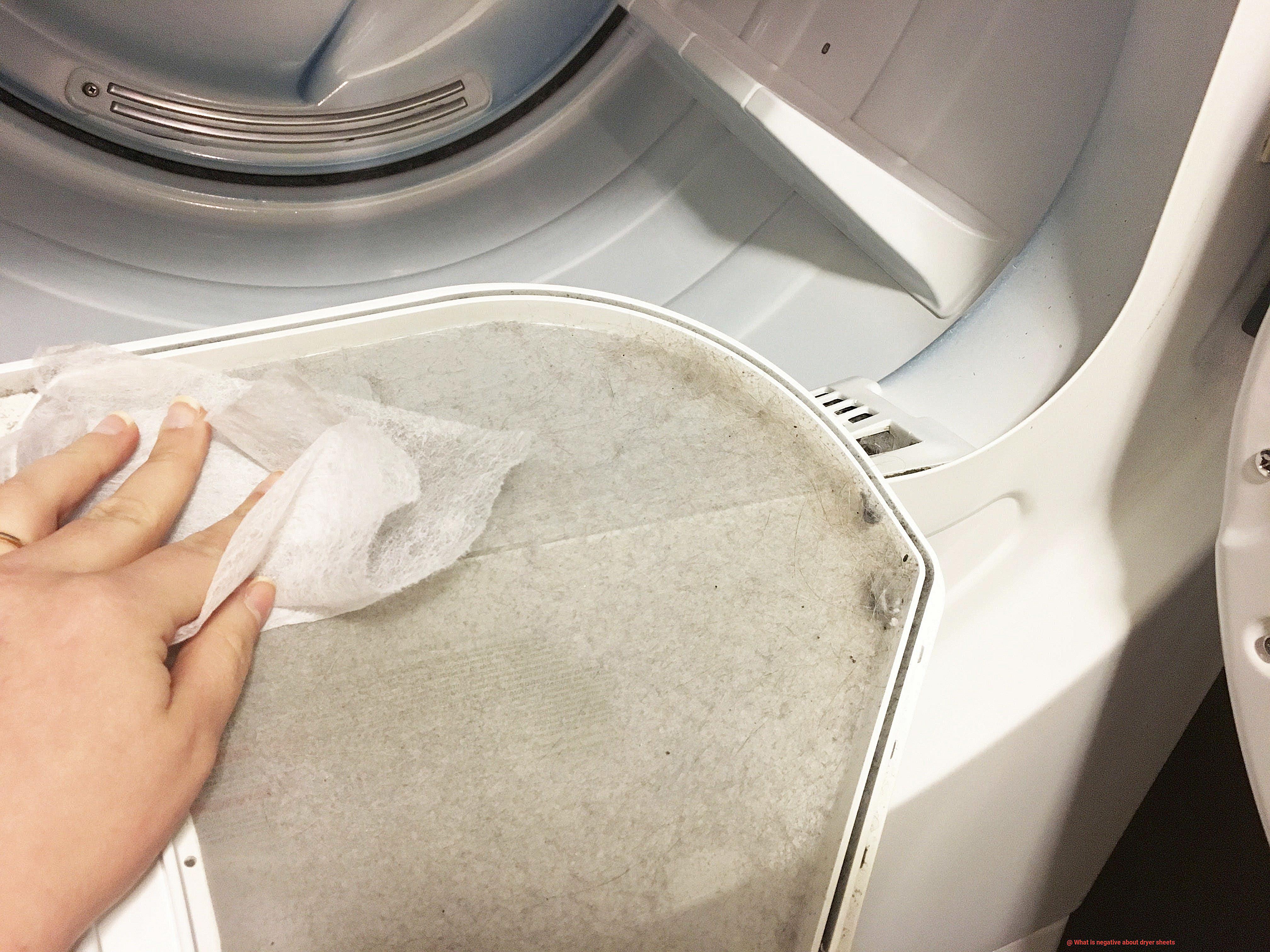 What is negative about dryer sheets-2