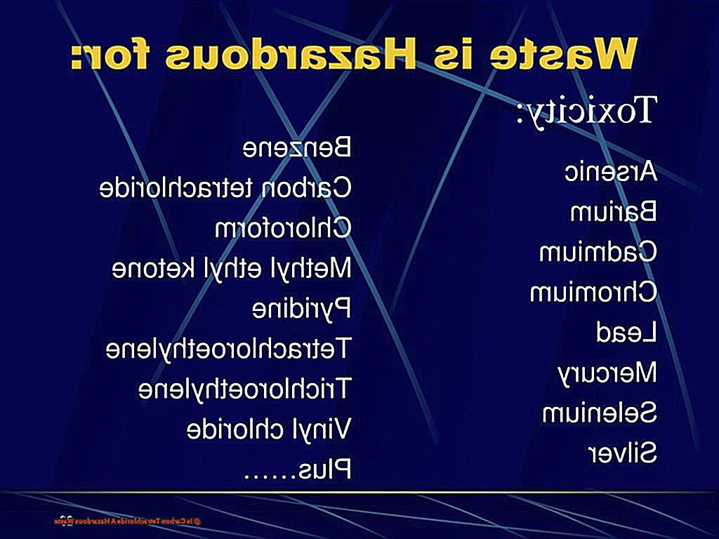 Is Carbon Tetrachloride A Hazardous Waste-2